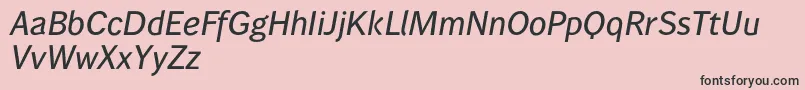 Wendelinreduced65kraeftigkursiv Font – Black Fonts on Pink Background