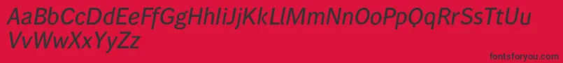 Wendelinreduced65kraeftigkursiv Font – Black Fonts on Red Background