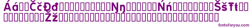 Trates-fontti – violetit fontit valkoisella taustalla