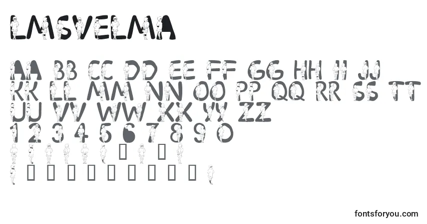 Fuente LmsVelma - alfabeto, números, caracteres especiales