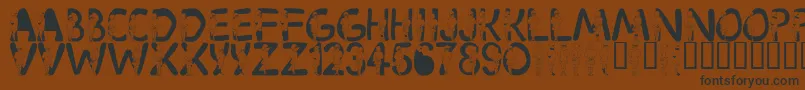 LmsVelma Font – Black Fonts on Brown Background