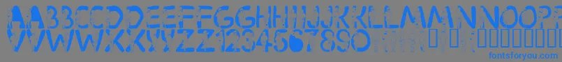 LmsVelma Font – Blue Fonts on Gray Background