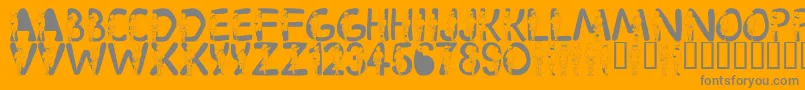 LmsVelma Font – Gray Fonts on Orange Background