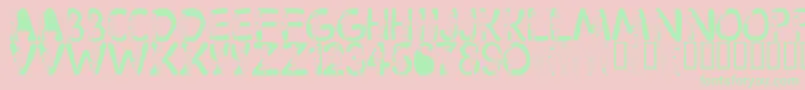 LmsVelma Font – Green Fonts on Pink Background