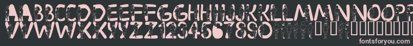 LmsVelma Font – Pink Fonts on Black Background