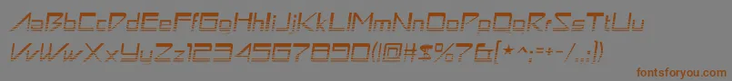 Astronbv1 Font – Brown Fonts on Gray Background