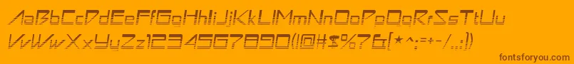 Astronbv1 Font – Brown Fonts on Orange Background