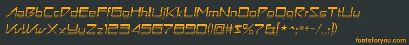 Astronbv1 Font – Orange Fonts on Black Background