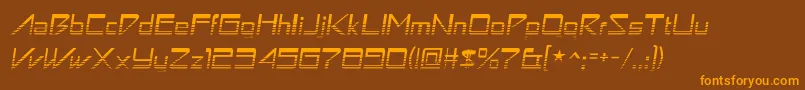 Astronbv1 Font – Orange Fonts on Brown Background