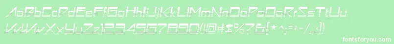 Astronbv1 Font – White Fonts on Green Background