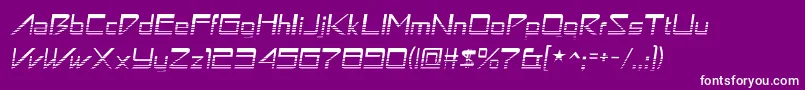 Astronbv1 Font – White Fonts on Purple Background