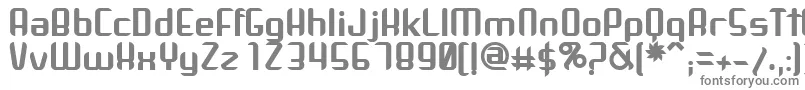 フォントArbekaBold – 白い背景に灰色の文字