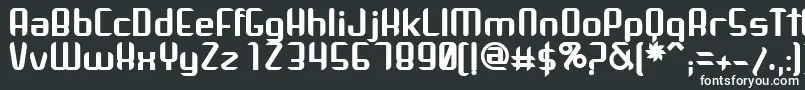 フォントArbekaBold – 白い文字