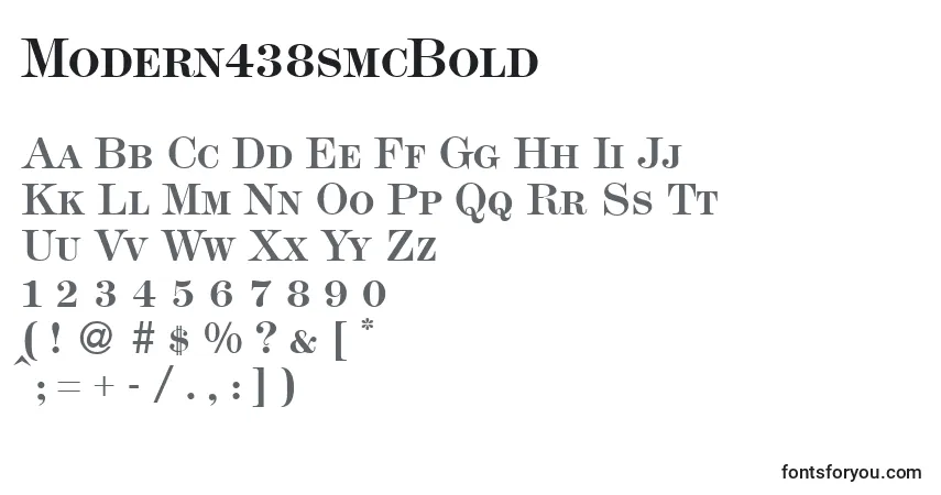 Шрифт Modern438smcBold – алфавит, цифры, специальные символы