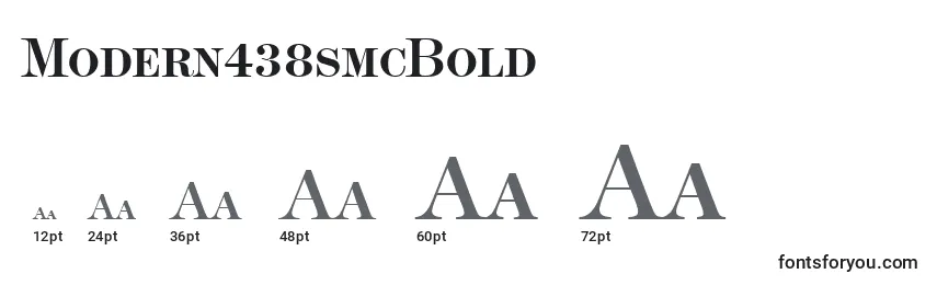 Размеры шрифта Modern438smcBold