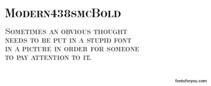 Modern438smcBold-fontti
