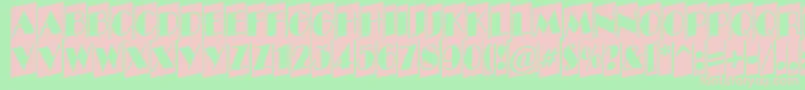 ABenttitulcmupnr Font – Pink Fonts on Green Background