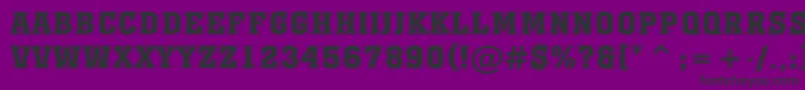Шрифт AMonumentotitulgr – чёрные шрифты на фиолетовом фоне
