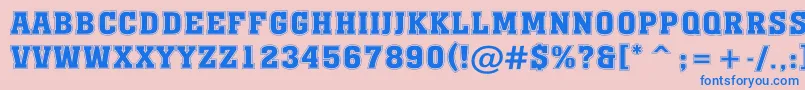 AMonumentotitulgr Font – Blue Fonts on Pink Background