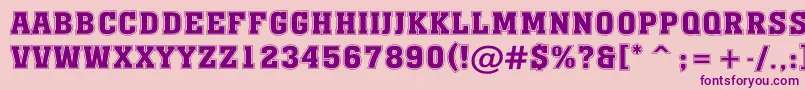 AMonumentotitulgr Font – Purple Fonts on Pink Background