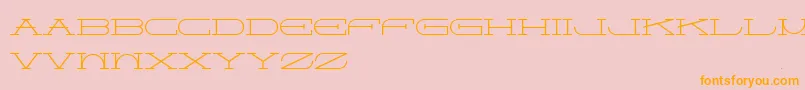 Perwolesan Font – Orange Fonts on Pink Background