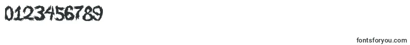 RoySScratchedHandwritting Font – Fonts for Numbers and Digits