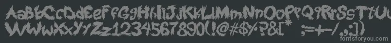 fuente RoySScratchedHandwritting – Fuentes Grises Sobre Fondo Negro