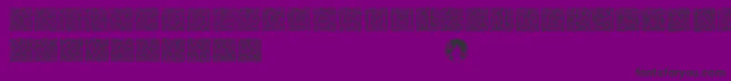 Шрифт Arabesque – чёрные шрифты на фиолетовом фоне