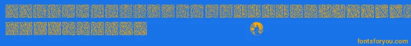 Подробнее о шрифте Arabesque Шрифт Arabesque – оранжевые шрифты на синем фоне