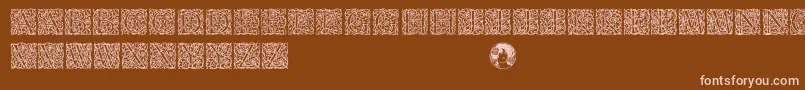 More about Arabesque Font Arabesque Font – Pink Fonts on Brown Background