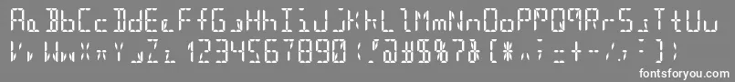 フォントSegment16cBold – 灰色の背景に白い文字