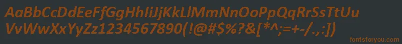 fuente CalibriBoldItalic – Fuentes Marrones Sobre Fondo Negro