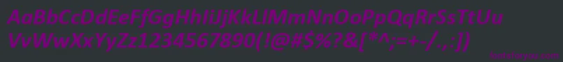 fuente CalibriBoldItalic – Fuentes Moradas Sobre Fondo Negro