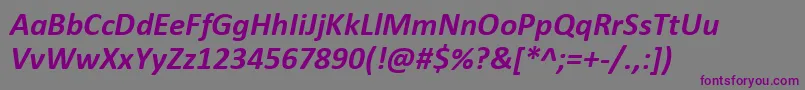fuente CalibriBoldItalic – Fuentes Moradas Sobre Fondo Gris