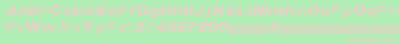 Closerace Font – Pink Fonts on Green Background