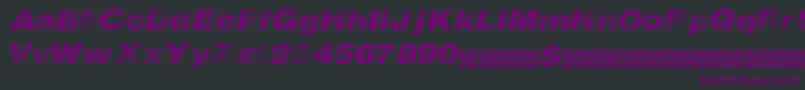 Closerace Font – Purple Fonts on Black Background