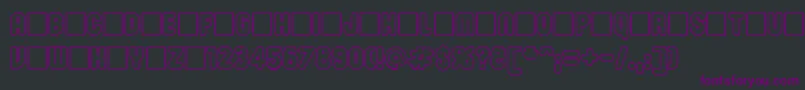 Roninsetc Font – Purple Fonts on Black Background