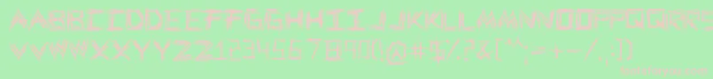 WeWrestle Font – Pink Fonts on Green Background