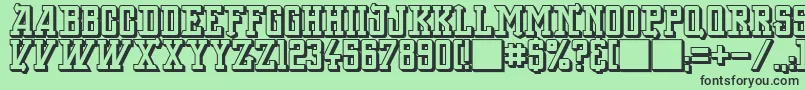 BackOnLime Font – Black Fonts on Green Background