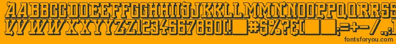 BackOnLime Font – Black Fonts on Orange Background