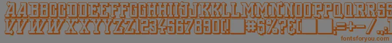 BackOnLime Font – Brown Fonts on Gray Background