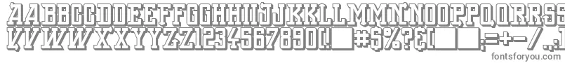 Шрифт BackOnLime – серые шрифты