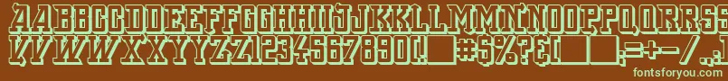 BackOnLime Font – Green Fonts on Brown Background