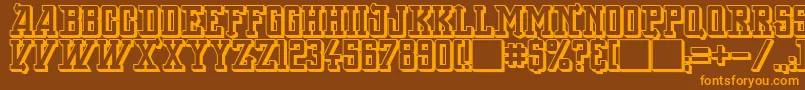 BackOnLime Font – Orange Fonts on Brown Background