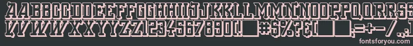BackOnLime Font – Pink Fonts on Black Background