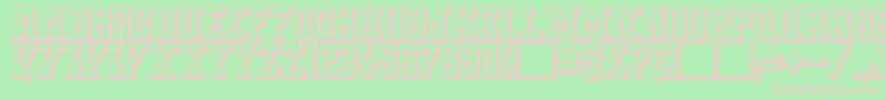 BackOnLime Font – Pink Fonts on Green Background