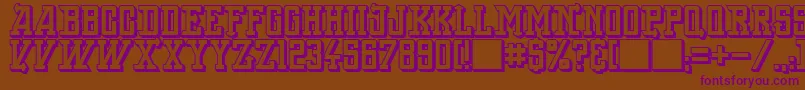 BackOnLime Font – Purple Fonts on Brown Background
