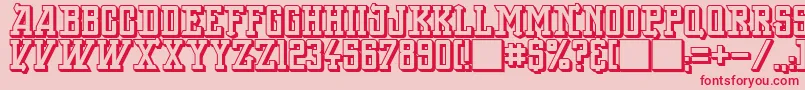 BackOnLime Font – Red Fonts on Pink Background