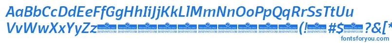 DomotikaMediumItalicTrial Font – Blue Fonts