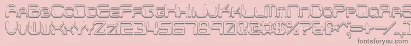 ChintzyCpuShadowBrk Font – Gray Fonts on Pink Background